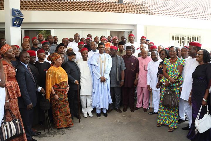 ndigbo leaders14 Rochas Okorocha, Ogbonnaya Onu Led Barth Nnaji Other Igbo Leaders To Buhari