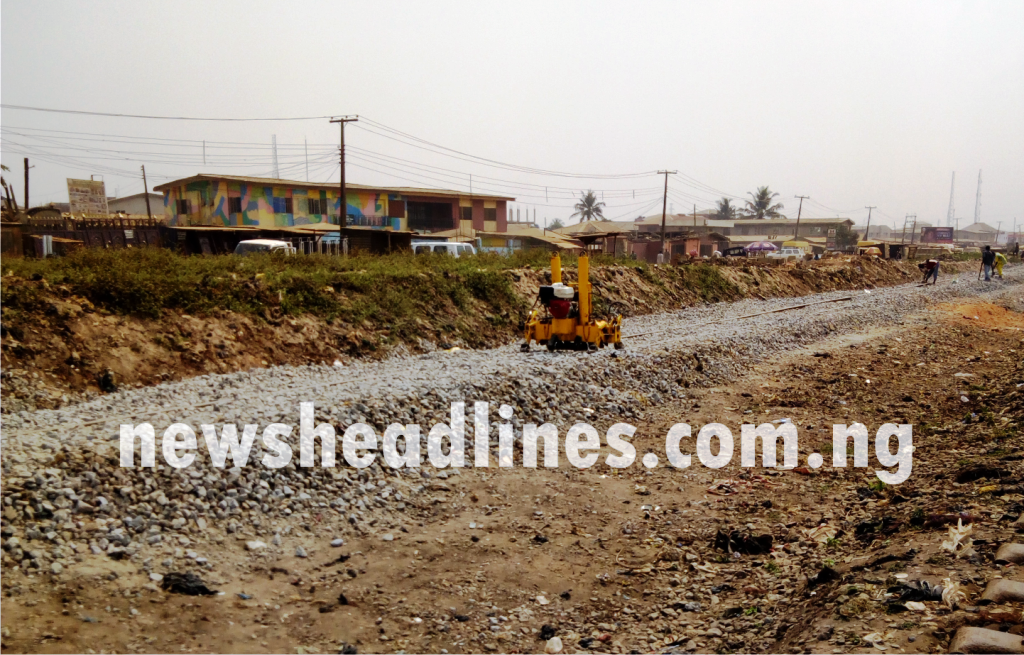 new Lagos Ibadan Railway project 7 New Lagos-Ibadan Railway Gathers Momentum, As Rail Track Laying Commences (Photo)